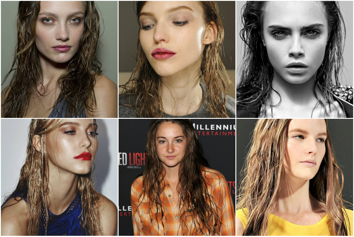 Эффект мокрых волос: варианты укладки на разную длину
